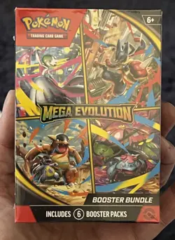 Pokemon Mega Evolution Booster Bundle 6 Packs FACTORY SEALED - Image 1