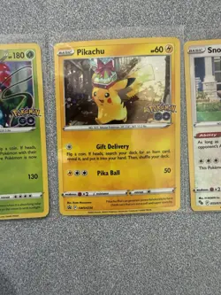 Pokemon TCG Pokemon GO Holo Lot- Pikachu, Venusaur, Blastoise, Snorlax, Gyarados - Image 5