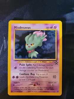Pokemon Misdreavus Blackstar Promo 39 WOTC MP Condition - Image 1