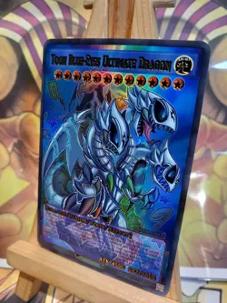 Cartes Toon Blue-Eyes White Ultimate Dragon ACG Waifu Card Holo Anime Yug - Image 2