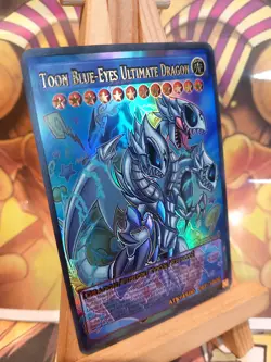 Cartes Toon Blue-Eyes White Ultimate Dragon ACG Waifu Card Holo Anime Yug - Image 3