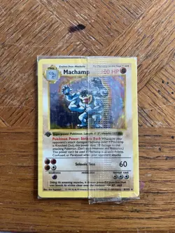 Pokemon TCG Machamp Holo Rare 1st Edition Base Set 8/102 Sealed Package - Image 1