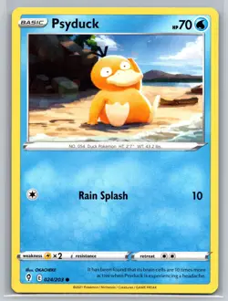 Psyduck 024/203 Evolving Skies Water-Type Basic Duck Pokemon TCG Collectible - Image 1