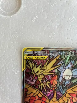 Pokemon TCG Moltres Zapdos Articuno GX SM210 Stained Glass Promo Holo NM - Image 5