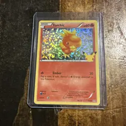 2021 Pokemon 25th Anniversary Mcdonald's Promo Holo Torchic #11 - Image 1