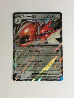 Pokemon TCG Temporal Forces Scizor EX 111/162 Near Mint - Image 1