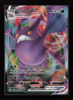 Crobat VMAX 045/072 Holo Rare VMAX Shining Fates Pokemon Near Mint - Image 1