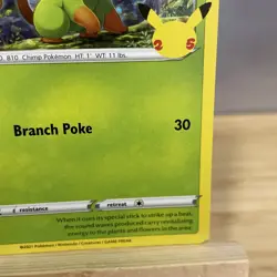 Grookey 8/25 Confetti Holo - Pokemon 25th Anniversary McDonald's Promo 2021 - NM - Image 4