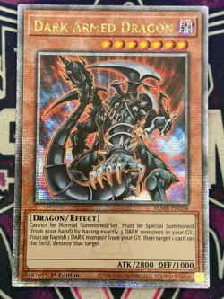 NM Dark Armed Dragon BLMR-EN054 Quarter Century Secret Rare Yugioh 1st Edition - Image 1