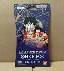 One Piece OP-01 Romance Dawn Sleeved Booster Pack First Wave Possible Pre-Errata - Image 1