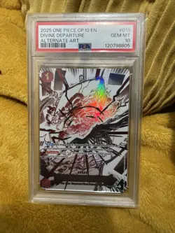 Divine Departure Alternate Art One Piece Op10-Royal Blood 019 NM PSA 10 - Image 1