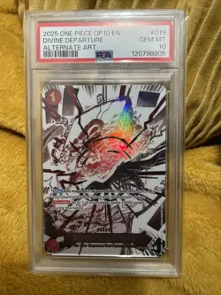 Divine Departure Alternate Art One Piece Op10-Royal Blood 019 NM PSA 10 - Image 3