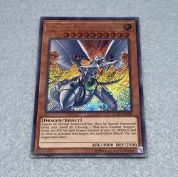Yugioh Blue Eyes Shining Dragon LCKC Secret Rare Card NM - Image 1
