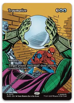 Traumatize (Borderless) #15 (NM) MAR Magic MTG - Image 1