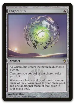 Caged Sun #132 (LP) New Phyrexia NPH Magic MTG - Image 1