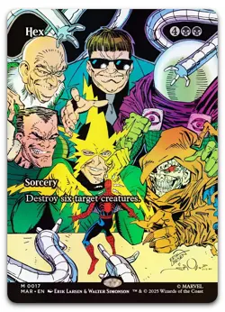 Hex (Borderless) #17 (Foil) (NM) MAR Magic MTG - Image 1