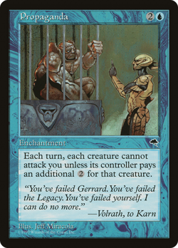 Propaganda #80 (HP) Tempest TMP Magic MTG - Image 1
