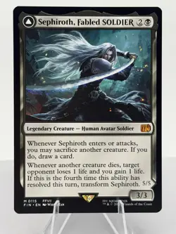 Sephiroth, Fabled SOLDIER (Non-foil) Final Fantasy 0115 Mythic MTG - Image 1