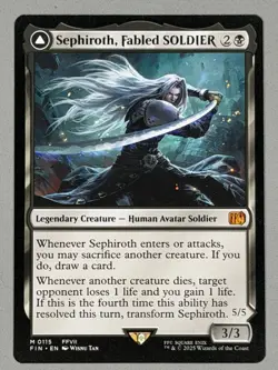 Sephiroth, Fabled SOLDIER (Non-foil) Final Fantasy 0115 Mythic MTG - Image 3