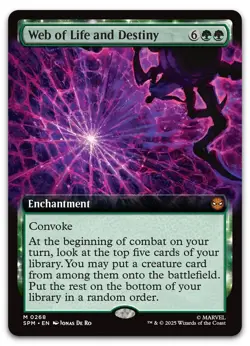 Web of Life and Destiny (Extended Art) #268 (NM) Spider-Man SPM Magic MTG - Image 1