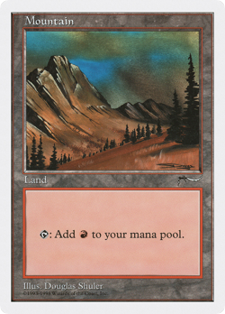 Mountain (Arabian Nights) (HP) Anthologies ATH Magic MTG - Image 1