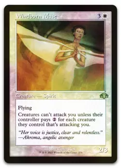 Windborn Muse (Retro Frame) #278 (Foil) (NM) Dominaria Remastered DMR Magic MTG - Image 1