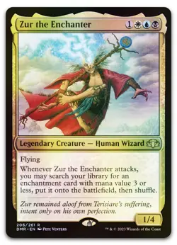 Zur the Enchanter #206 (Foil) (NM) Dominaria Remastered DMR Magic MTG - Image 1