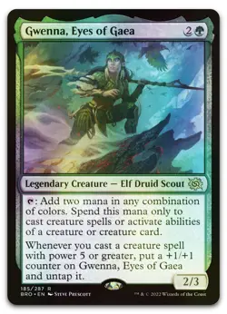 Gwenna, Eyes of Gaea #185 (Foil) (NM) Brothers' War BRO Magic MTG - Image 1