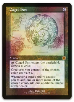 Caged Sun (Schematic) #72 (Foil) (NM) Brothers' War BRR Magic MTG - Image 1