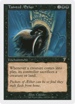 Tainted Aether #167 (HP) 7th Edition 7ED Magic MTG - Image 1