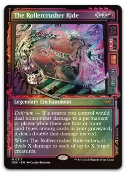 The Rollercrusher Ride (Showcase) #317 (Foil) (NM) Duskmourn DSK Magic MTG - Image 1