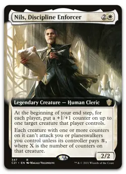 Nils, Discipline Enforcer (Extended Art) #347 (NM) Commander 2021 C21 Magic MTG - Image 1