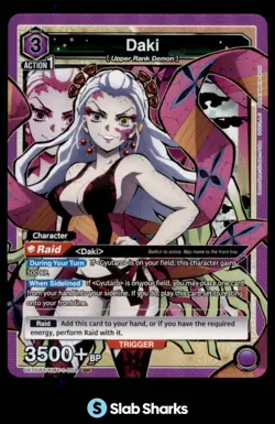 2025 UNION ARENA DEMON SLAYER #UE05BT/KMY-1-059 DAKI SUPER RARE HOLO - Image 1