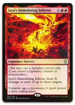 Jaya's Immolating Inferno #133 (Foil) (NM) Dominaria DOM Magic MTG - Image 1