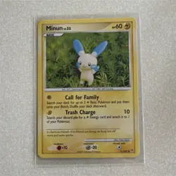 Pokemon TCG Minun Basic 71/147 60 HP 10 Attack Regular Card 2009 - Image 1