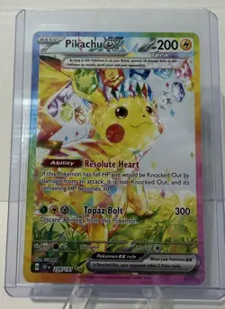 Pokemon Pikachu ex 238/191 Special Illustration Rare SIR Surging Sparks - Image 1
