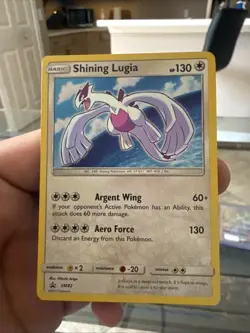 Pokemon TCG Shining Lugia SM82 Promo Holo Card Near Mint Condition - Image 1