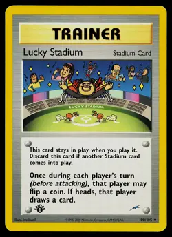 Pokemon Card - Lucky Stadium Neo Destiny 100/105 Uncommon 1st Edition - Image 1
