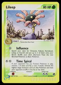 Pokemon Card - Lileep Sandstorm 42/100 Uncommon Reverse Holo - Image 1