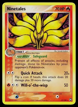 Pokemon Card - Ninetales Power Keepers 19/108 Rare Non-Holo - Image 1