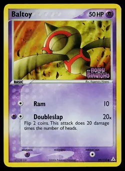 Pokemon Card - Baltoy Holon Phantoms 59/110 Common Reverse Holo STAMPED - Image 1