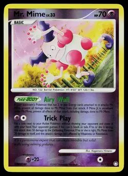 Pokemon Card - Mr. Mime Mysterious Treasures 30/123 Rare Reverse Holo - Image 1