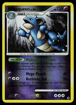 Pokemon Card - Nidoqueen Rising Rivals 30/111 Rare Reverse Holo - Image 1