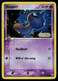 Pokemon Card - Shuppet Legend Maker 63/92 Common Reverse Holo Stamped - Image 1