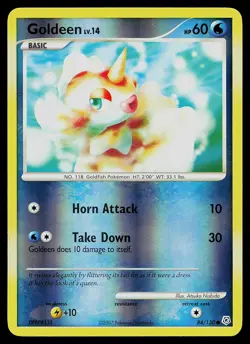 Pokemon Card - Goldeen Diamond and Pearl 84/130 Common Reverse Holo - Image 1