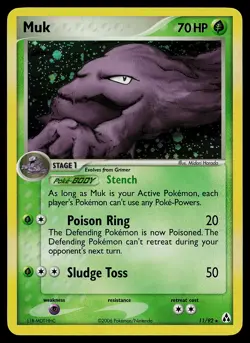 Pokemon Card - Muk Legend Maker 11/92 Holo Rare - Image 1