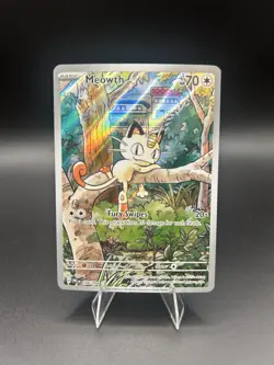 The Pokemon Company Meowth Holo Illustration Rare Me02 106/094 70 HP Fury Swipes - Image 1