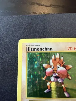 Hitmonchan 007/102 Base Set (Shadowless) Holo Pokemon TCG Card Played - Image 4