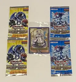 4x Yu-Gi-Oh Cards - Battles of Legend: Monster Mayhem Packs & Lady Dragonmaid - Image 1
