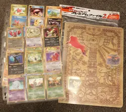 Japanese Pokemon Neo discovery promo folder and original 90s part set, all mint - Image 1